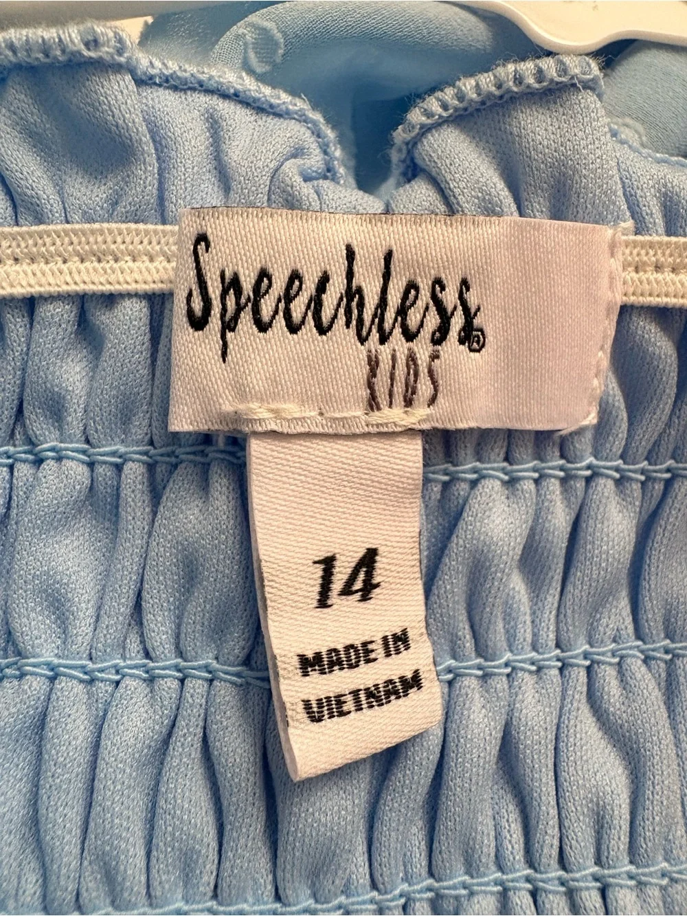 Speechless light blue
